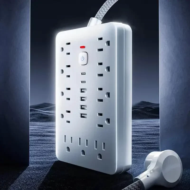 17-in-1 Surge Protector Extension Cord with USB Ports - Image 3