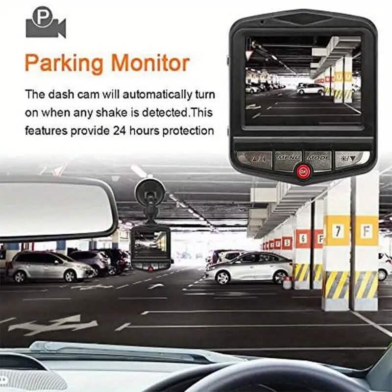 2.4-Inch Black Full HD 1080P Resolution Dashcam - Image 9