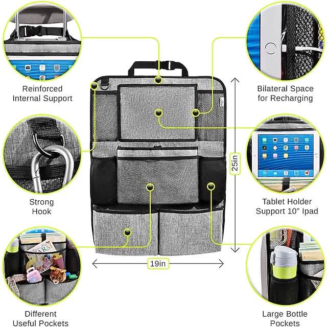 2-Piece Car Seat Organizer Bag - Image 4