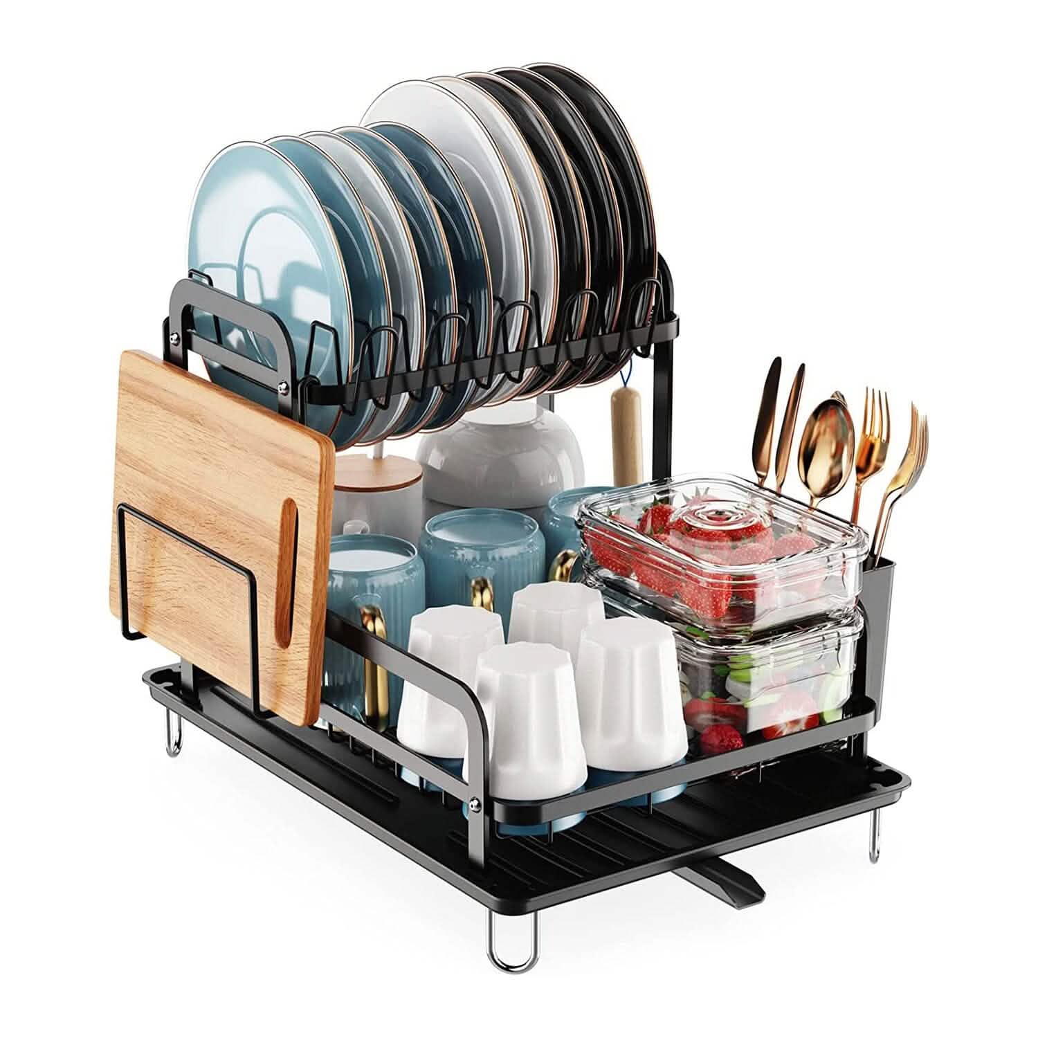 2-Tier Dish Drying Rack - Image 3