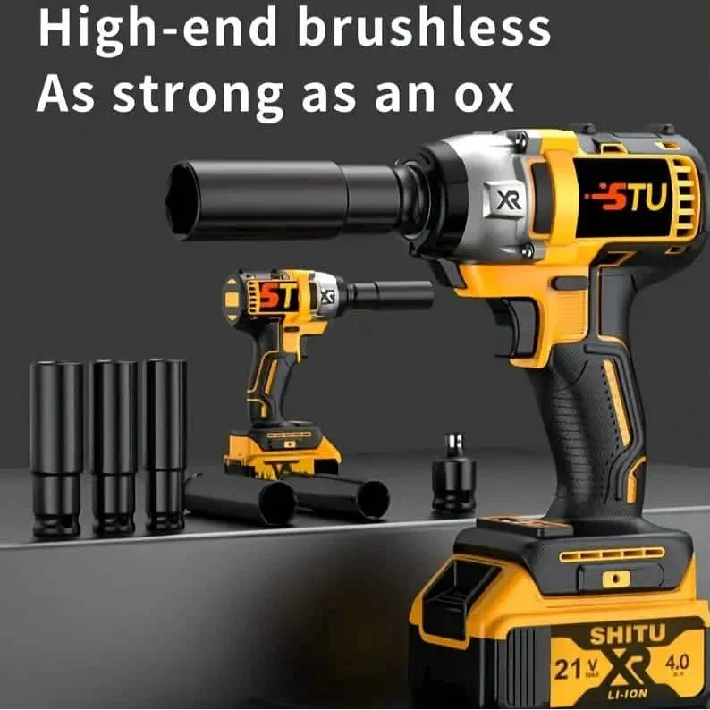21V Cordless Brushless Impact Wrench Kit - Image 4