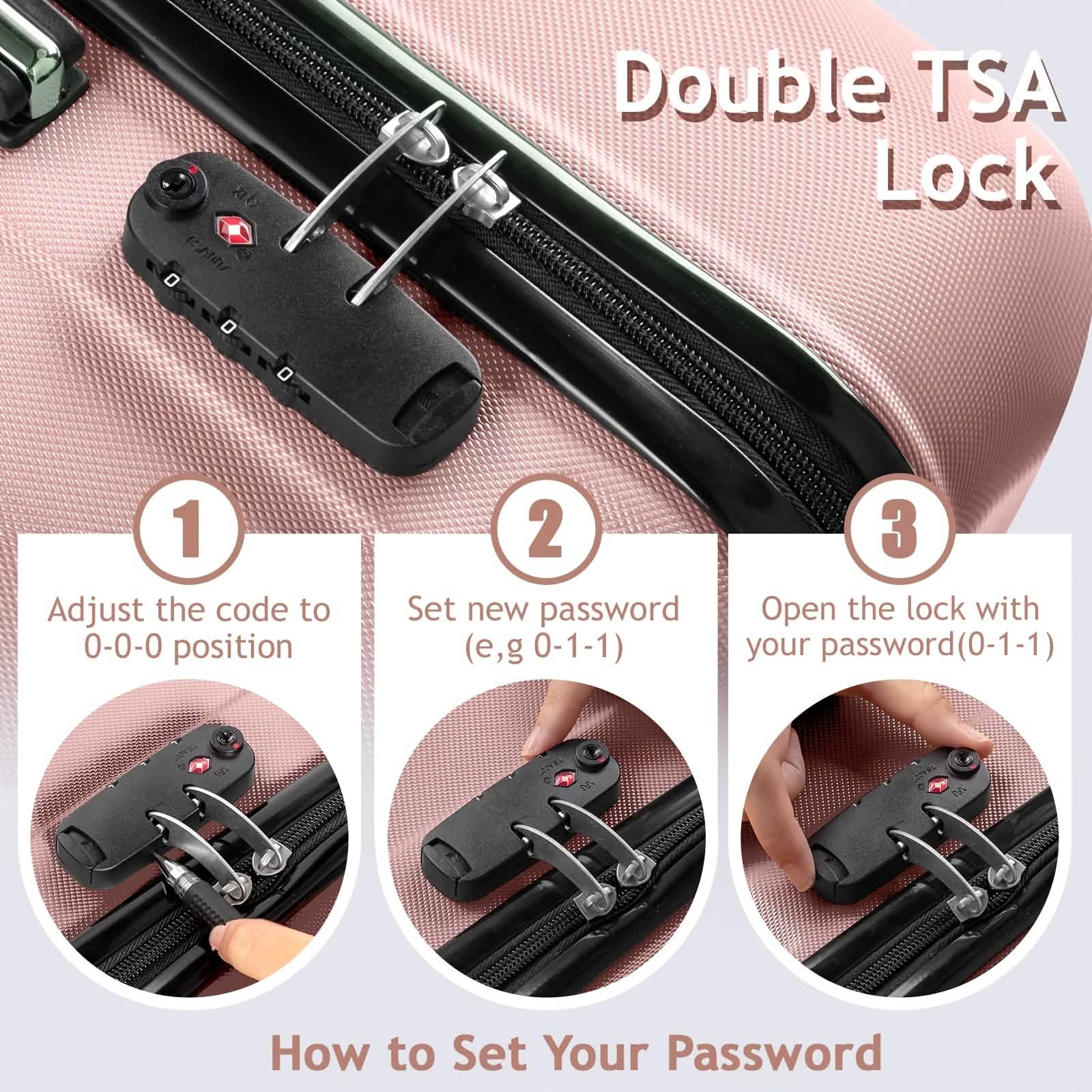 3-Piece Hard Shell Luggage Set - Image 5