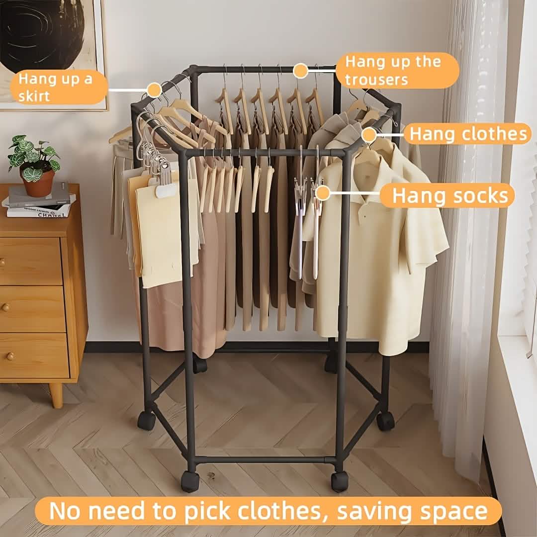 360° Rotating Freestanding Clothing Rack - Image 3