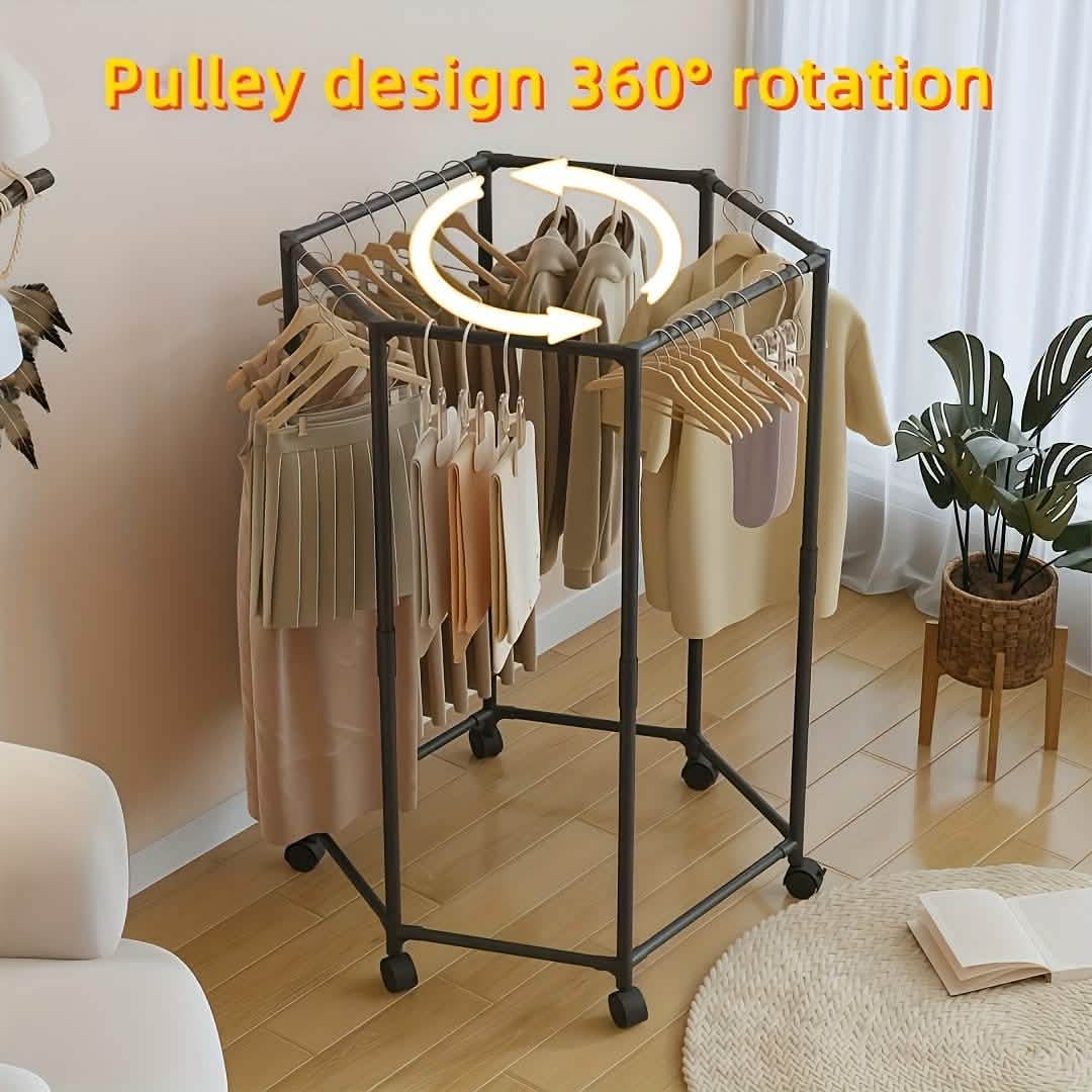 360° Rotating Freestanding Clothing Rack - Image 6