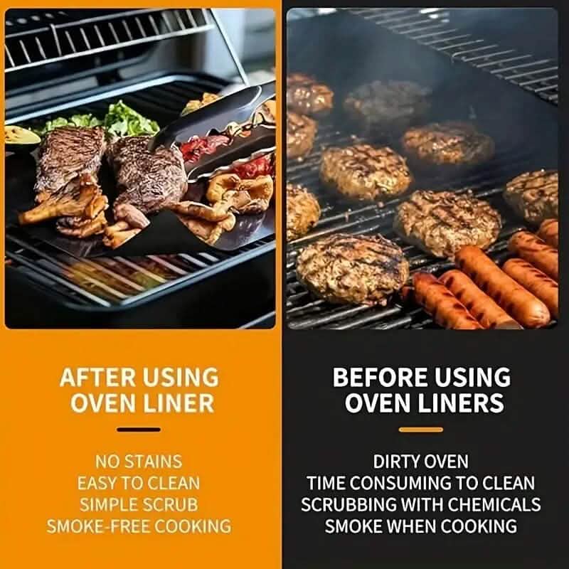 4-Pack: Non-Stick Reusable Oven Liners - Image 10