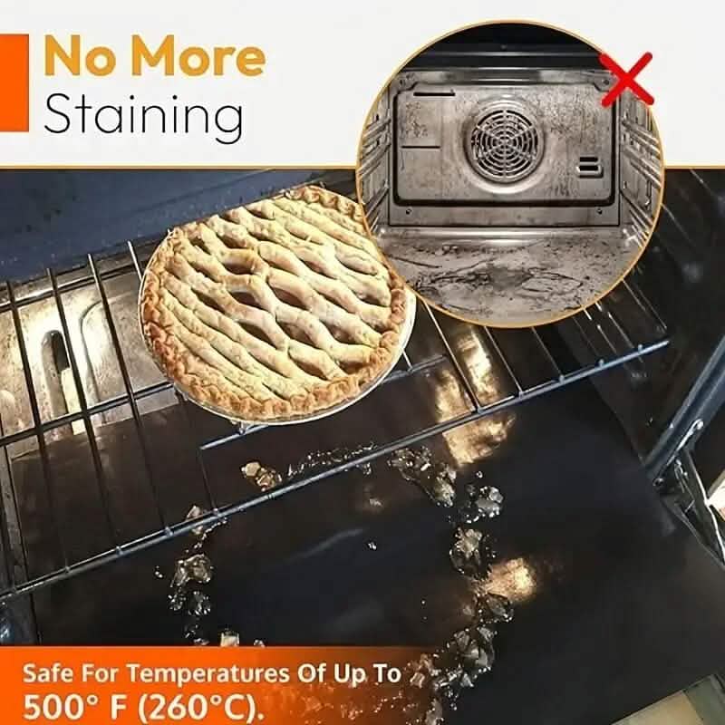 4-Pack: Non-Stick Reusable Oven Liners - Image 5