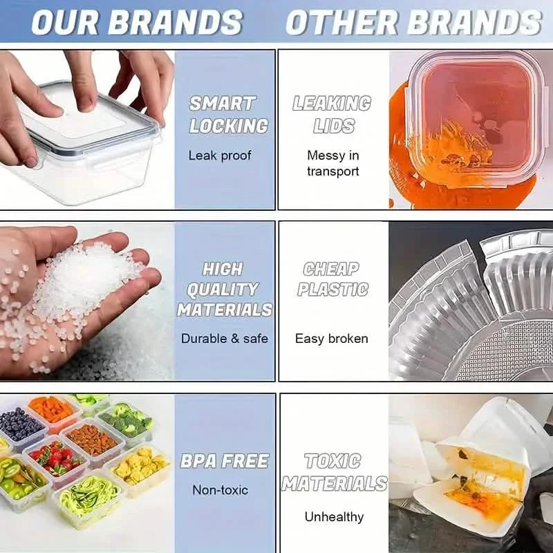 48-Piece Stackable BPA-Free Food Storage Set - Image 4