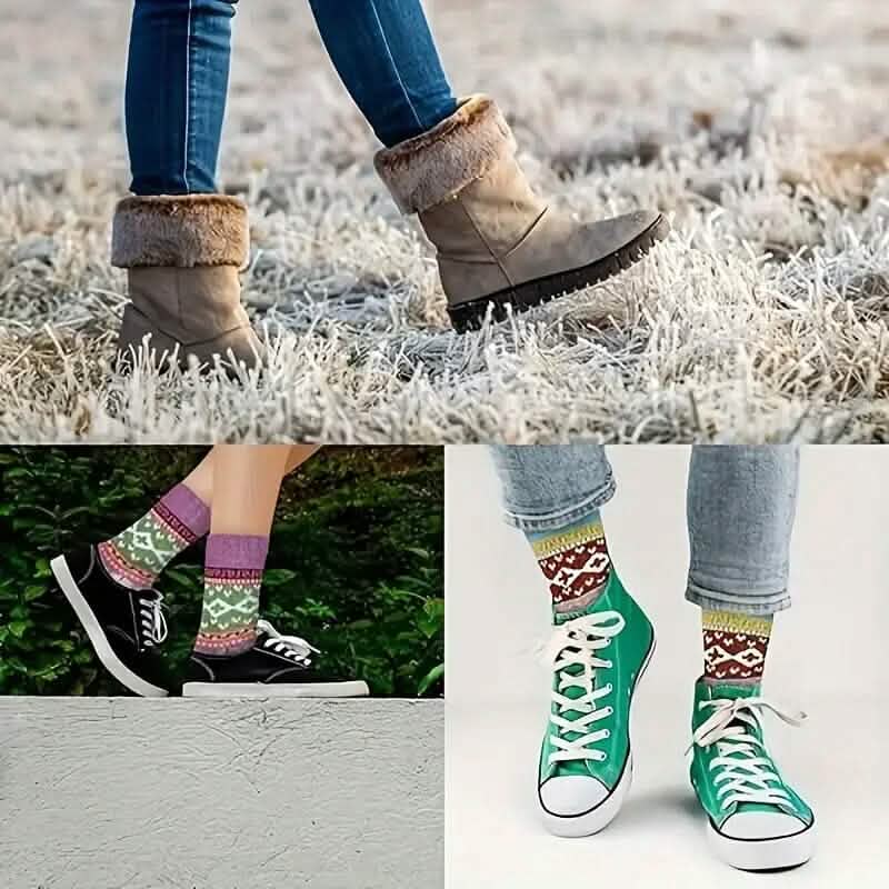 5-Pairs: Women's Comfortable and Warm Crew Socks - Image 5