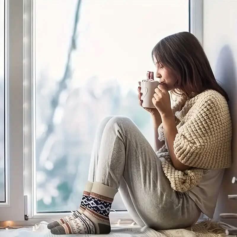 5-Pairs: Women's Comfortable and Warm Crew Socks - Image 6