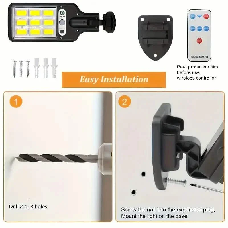 6-Pack: Solar Powered Motion Sensor Outdoor Garden Light - Image 7