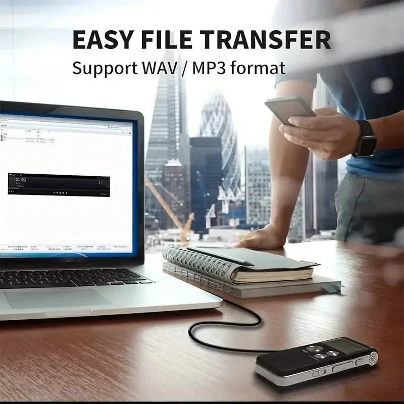 8GB Digital Voice Recorder & MP3 Player - Image 3