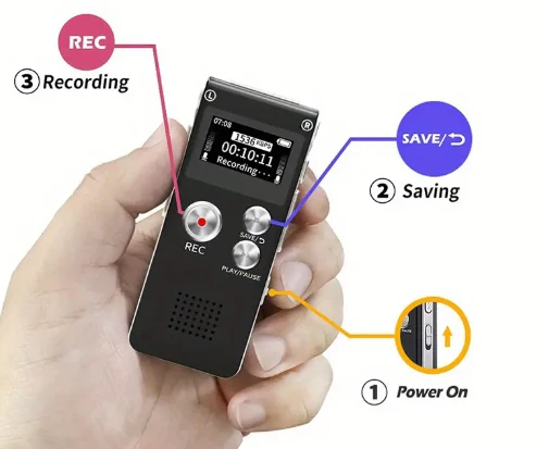 8GB Digital Voice Recorder & MP3 Player - Image 5
