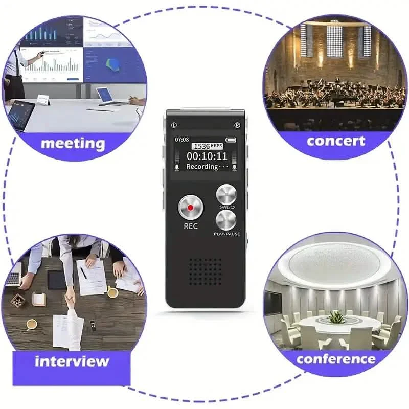 8GB Digital Voice Recorder & MP3 Player - Image 6