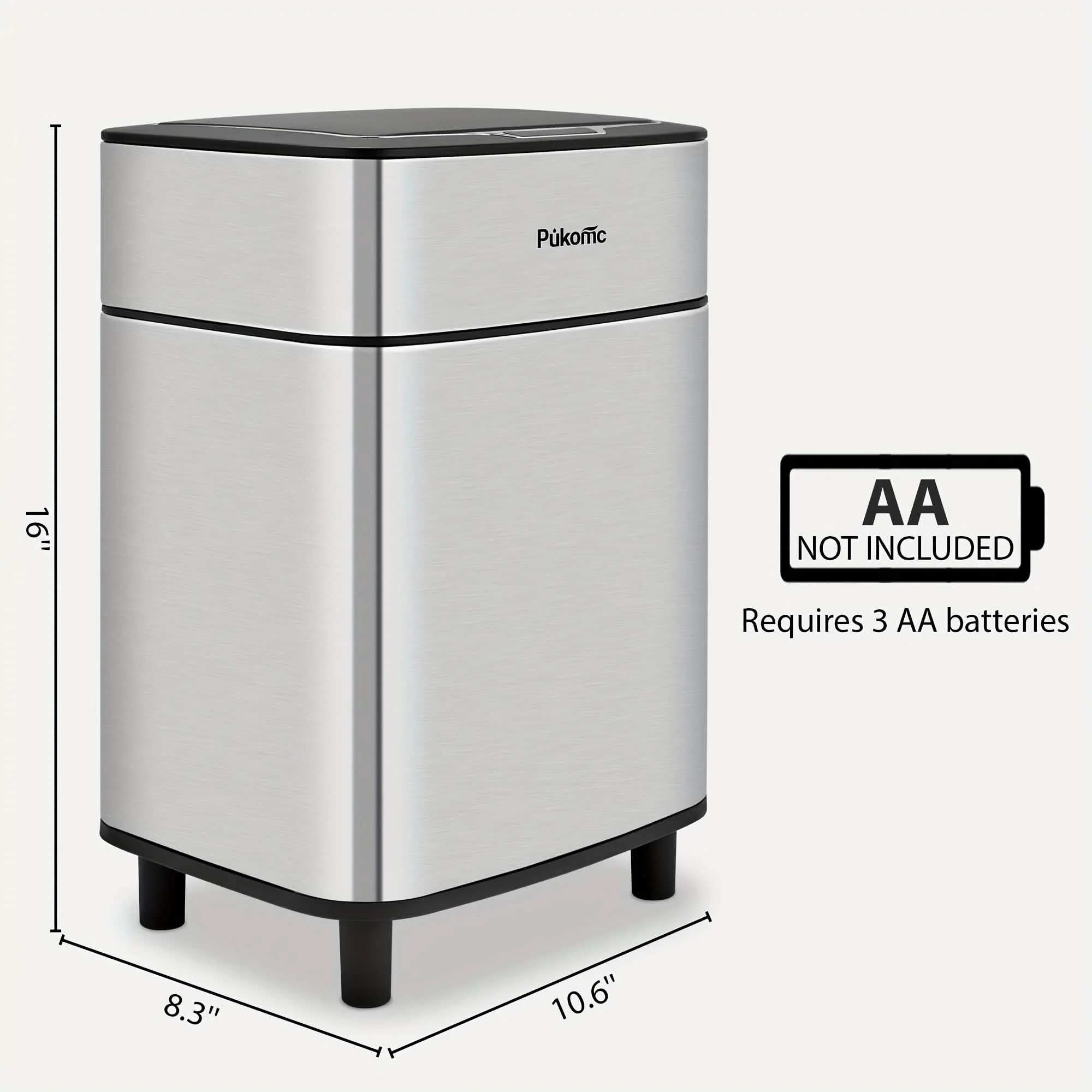 Automatic Stainless Steel Sensor Trash Can - Image 5