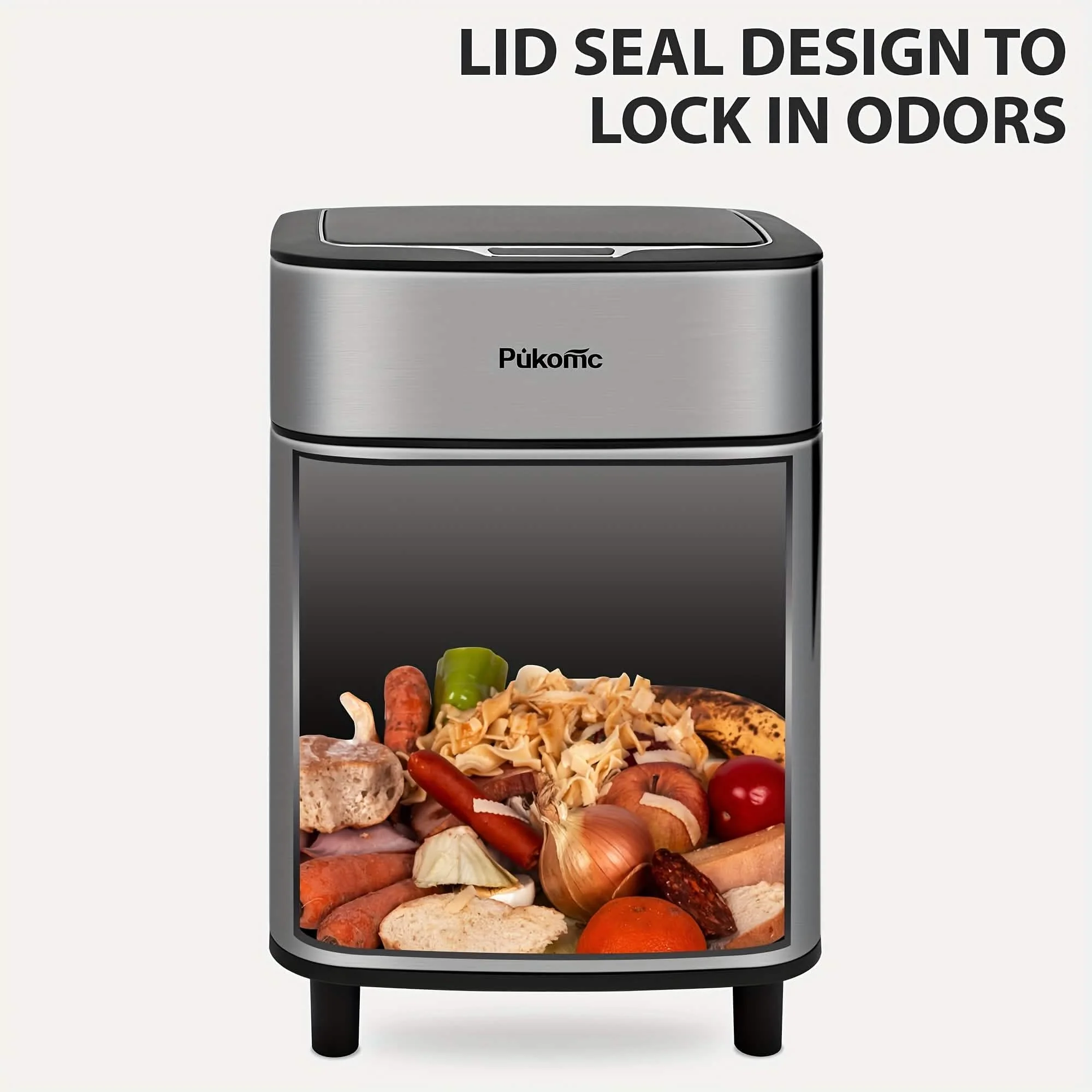 Automatic Stainless Steel Sensor Trash Can - Image 8