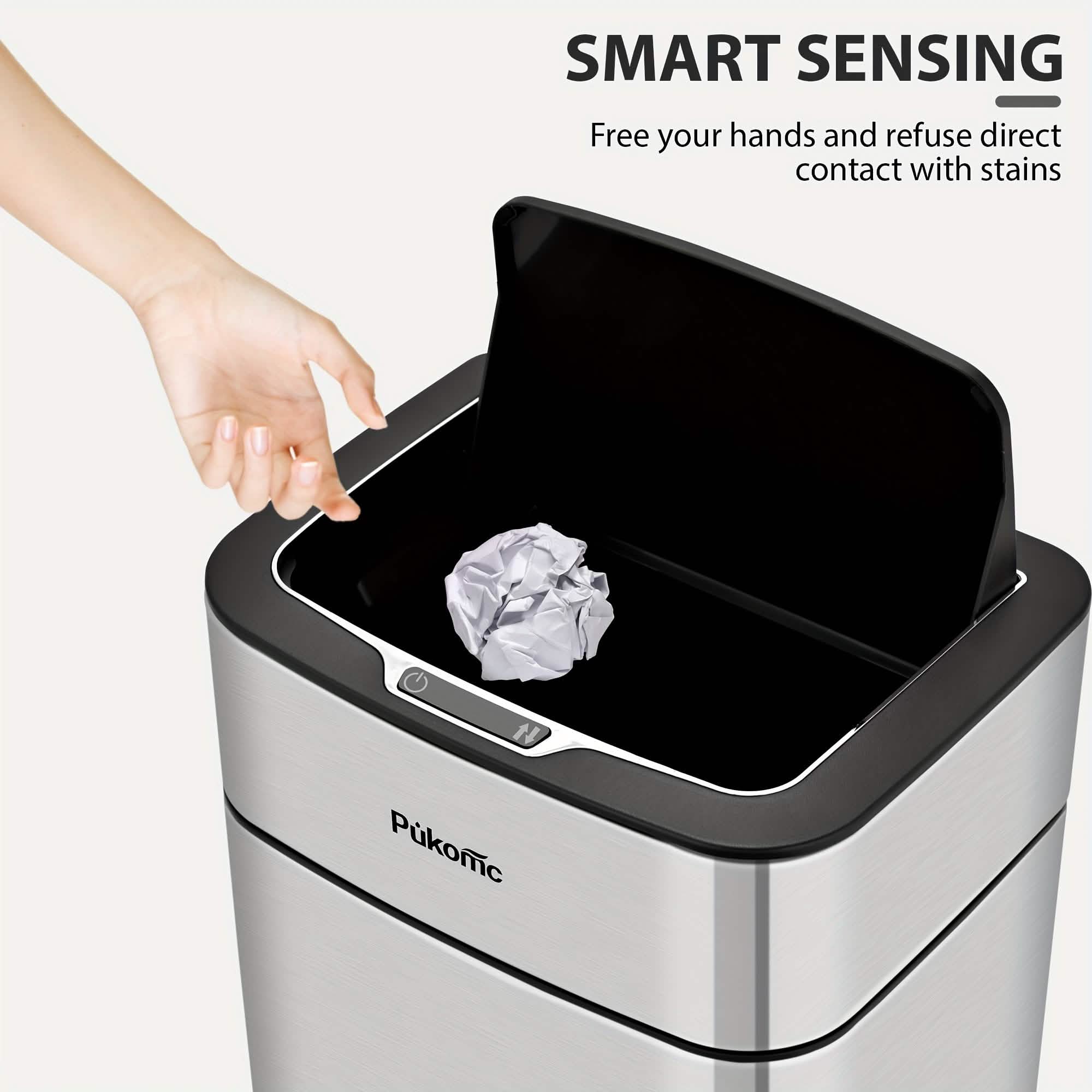 Automatic Stainless Steel Sensor Trash Can - Image 9