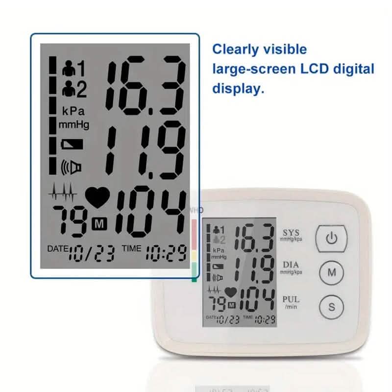 Automatic Upper Arm Blood Pressure Monitor with Heart Rate - Image 3