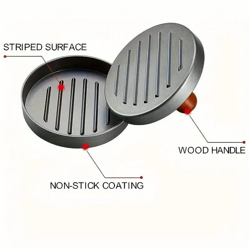 Non-Stick Burger Press & Patty Maker Mold - Image 3