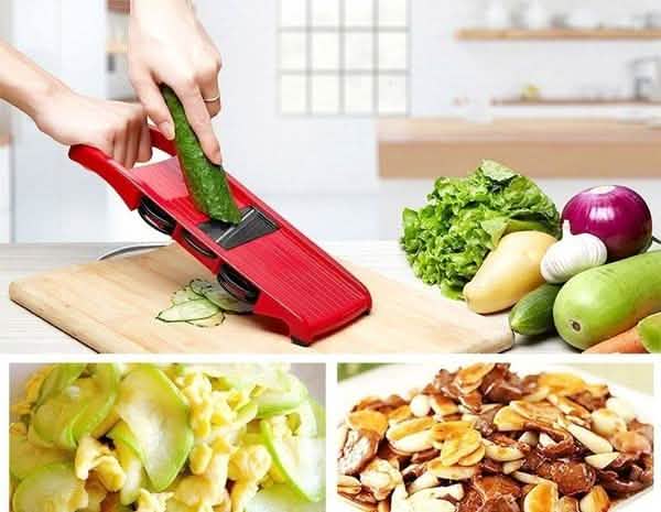 Stainless Steel Mandoline Vegetable Slicer - Image 4
