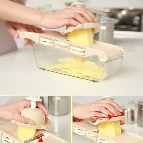 Stainless Steel Mandoline Vegetable Slicer - Image 9