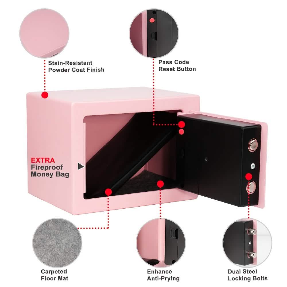 Fireproof Digital Home Safe with Keypad - Image 8