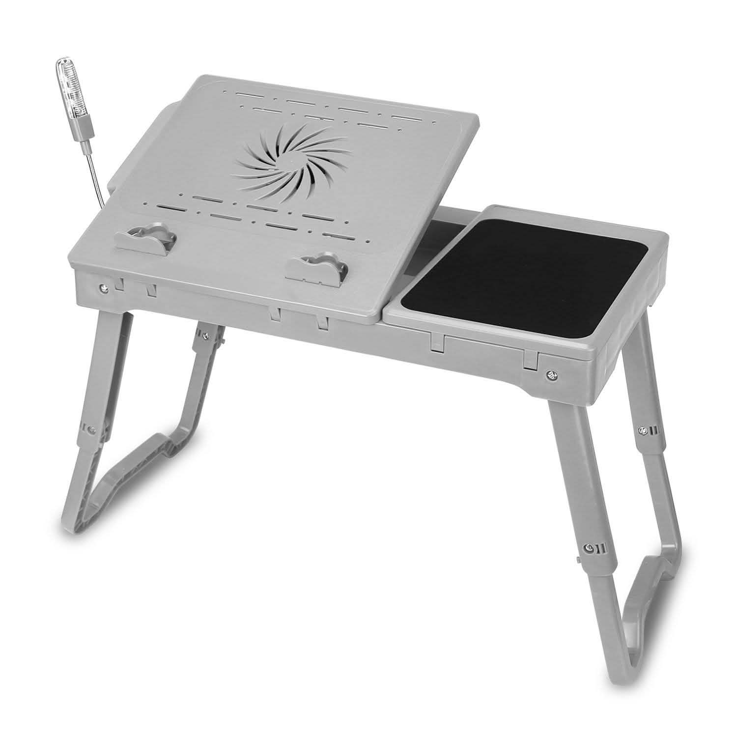 Foldable Laptop Desk with Cooling Fan & Mouse Pad - Image 10