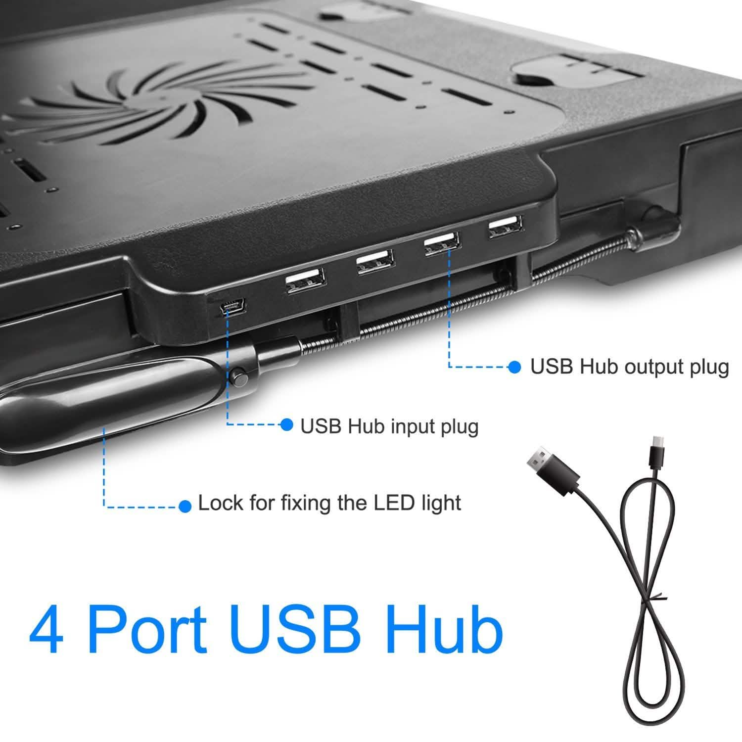 Foldable Laptop Desk with Cooling Fan & Mouse Pad - Image 23