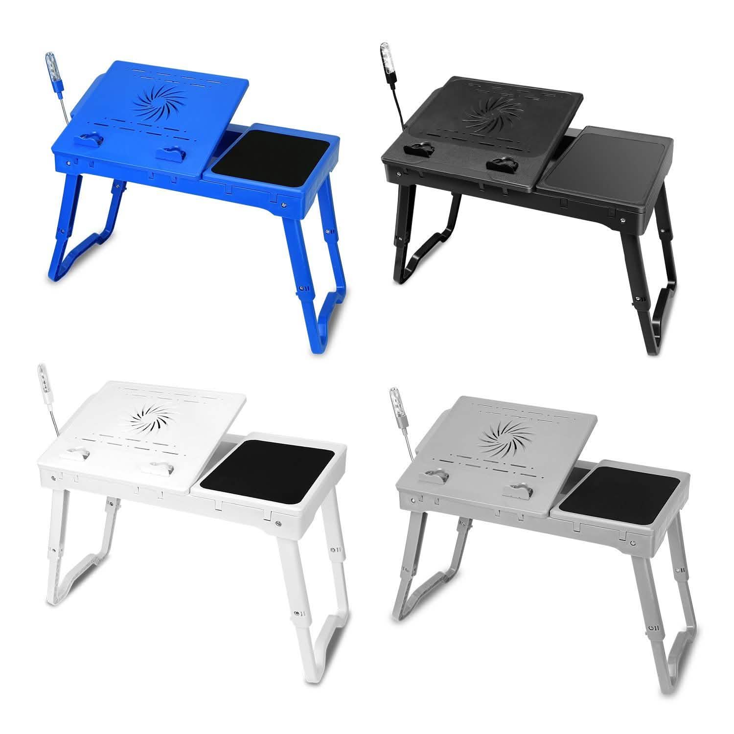 Foldable Laptop Desk with Cooling Fan & Mouse Pad - Image 27