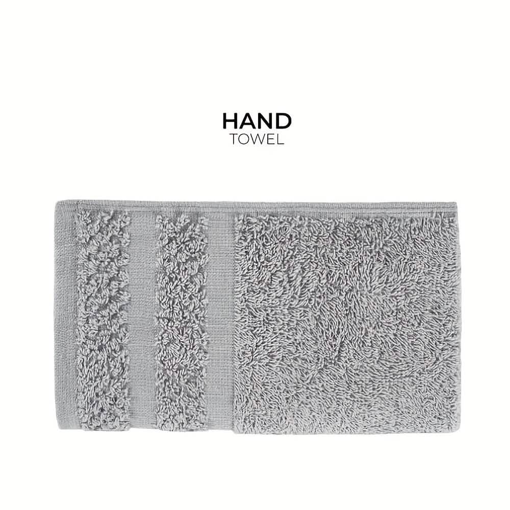 Gray Cotton Bath Towel Set - Image 5