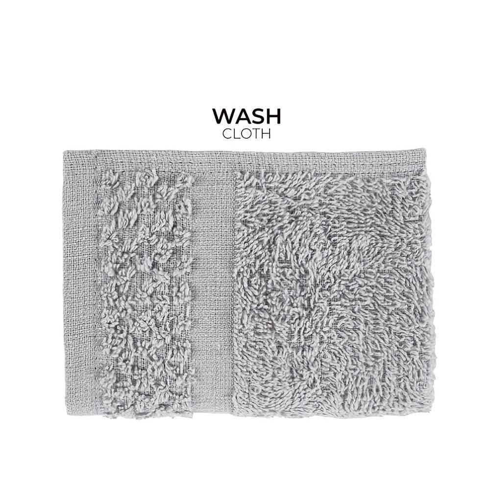 Gray Cotton Bath Towel Set - Image 6