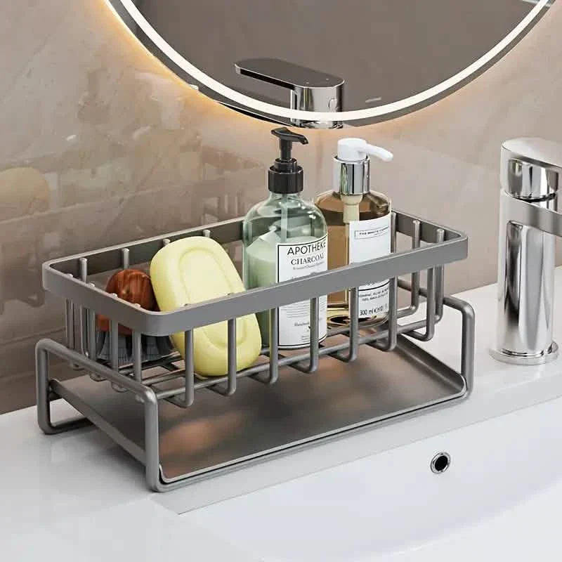 Multi-Functional Household Sink Organizer with Drain Basket - Image 5