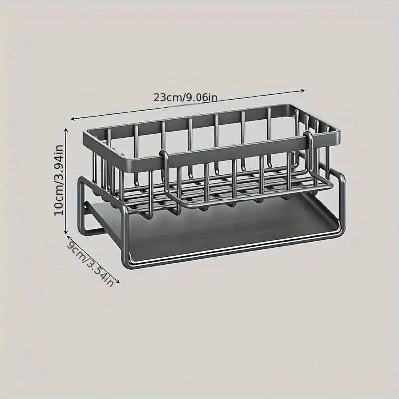 Multi-Functional Household Sink Organizer with Drain Basket - Image 8