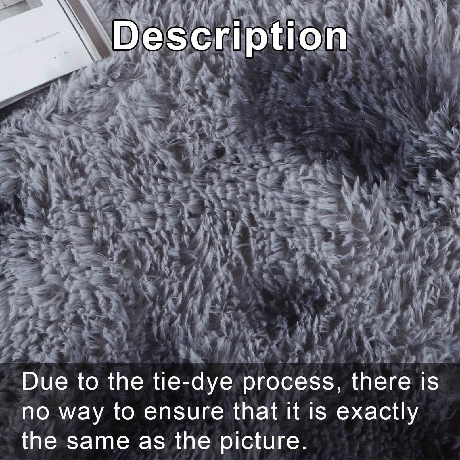Light Gray Shaggy Area Rug - Image 4