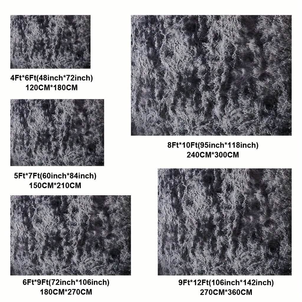 Light Gray Shaggy Area Rug - Image 5