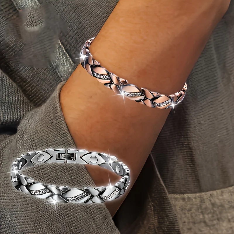 Magnetic Energy Therapy Pain Relief Copper Bracelet - Image 6