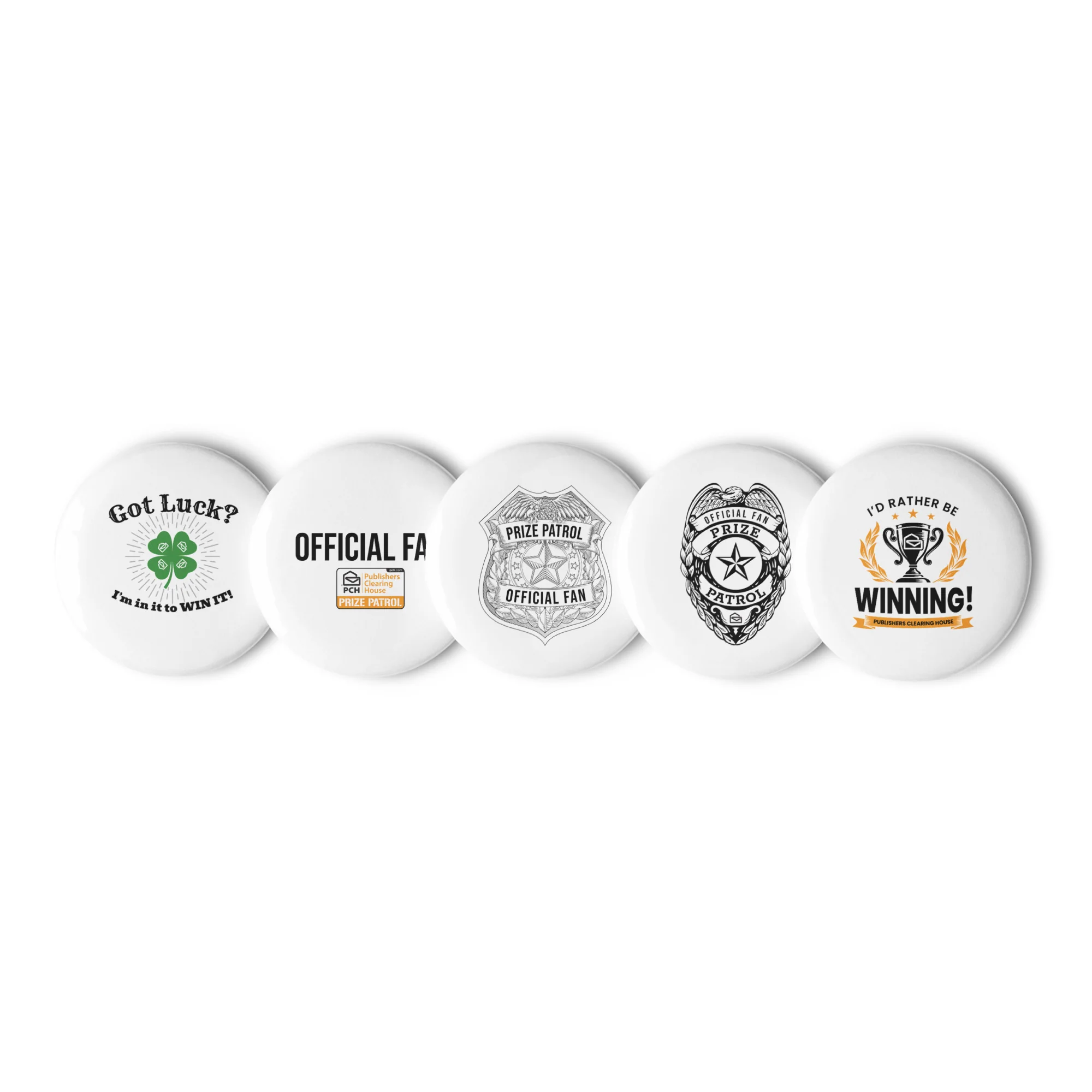 Members Only Set Of 5 PCH Pin Back Buttons - Image 4