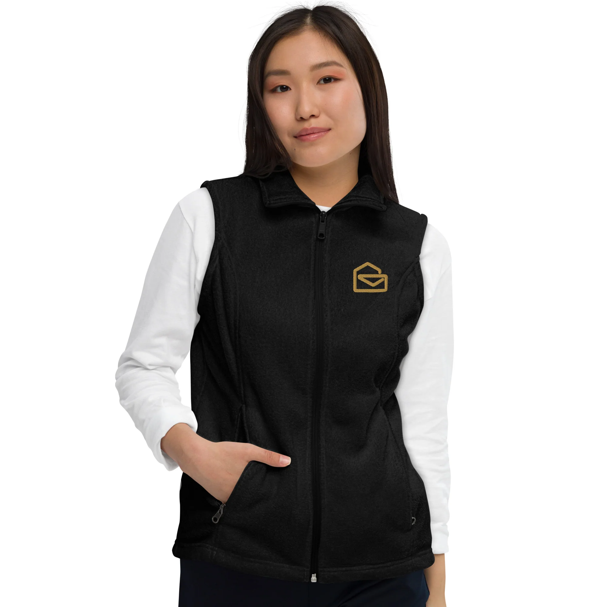 Members Only Columbia® Women's Fleece Logo Vest - Image 4