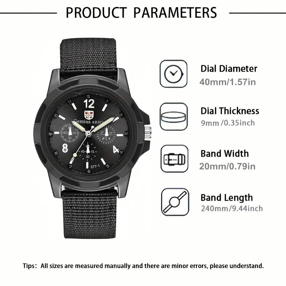 Men's Nylon Casual Sport Quartz Wrist Watch - Image 5