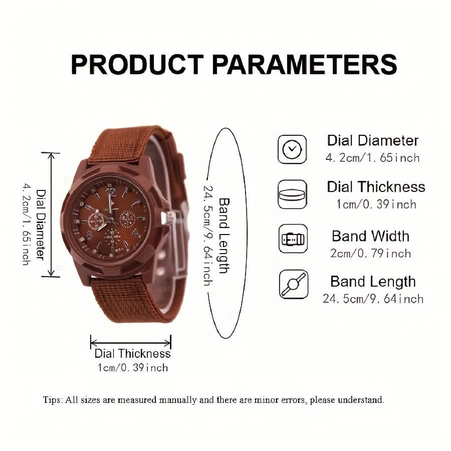 Men's Nylon Casual Sport Quartz Wrist Watch - Image 7