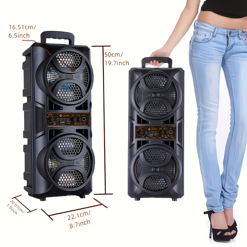 Portable Bluetooth PA Speaker with Dual Subwoofers - Image 12