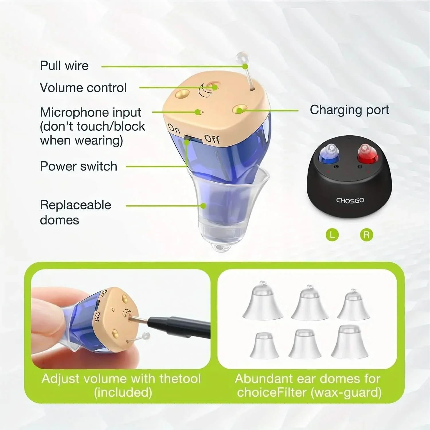 Rechargeable Invisible In-Ear Hearing Aids - Image 10