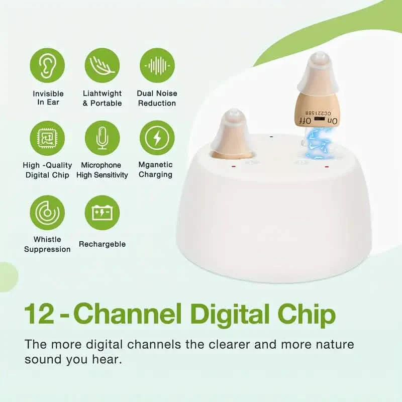 Rechargeable Invisible In-Ear Hearing Aids - Image 4