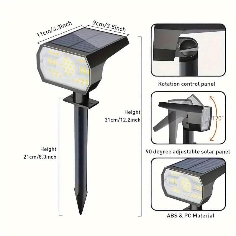 Solar Landscape Outdoor Spotlights - Image 3