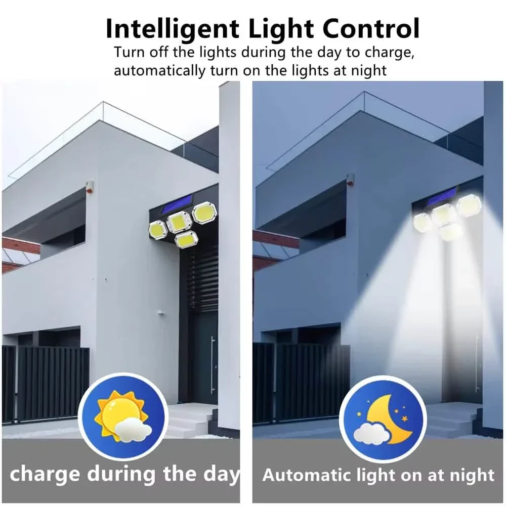 Solar Light Outdoor with Remote Control Double Motion Sensor - Image 3