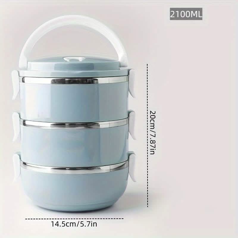 Stainless Steel Insulated Bento Lunch Box - Image 4