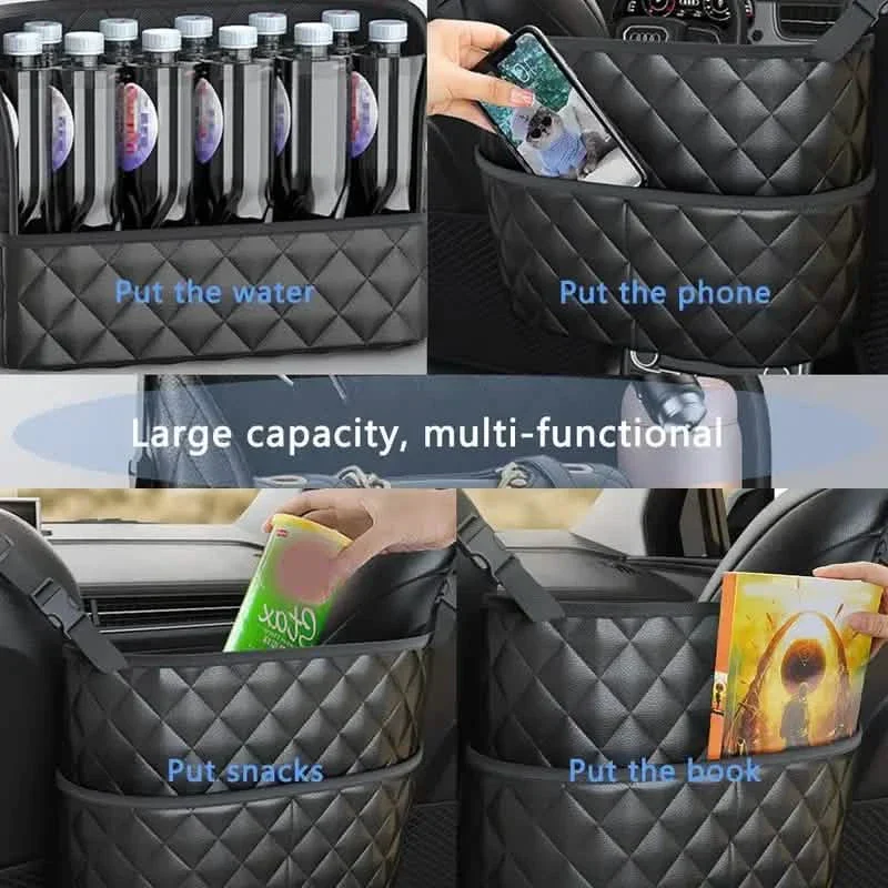 Stylish Leather Handbag Car-Mounted Storage Bag - Image 7