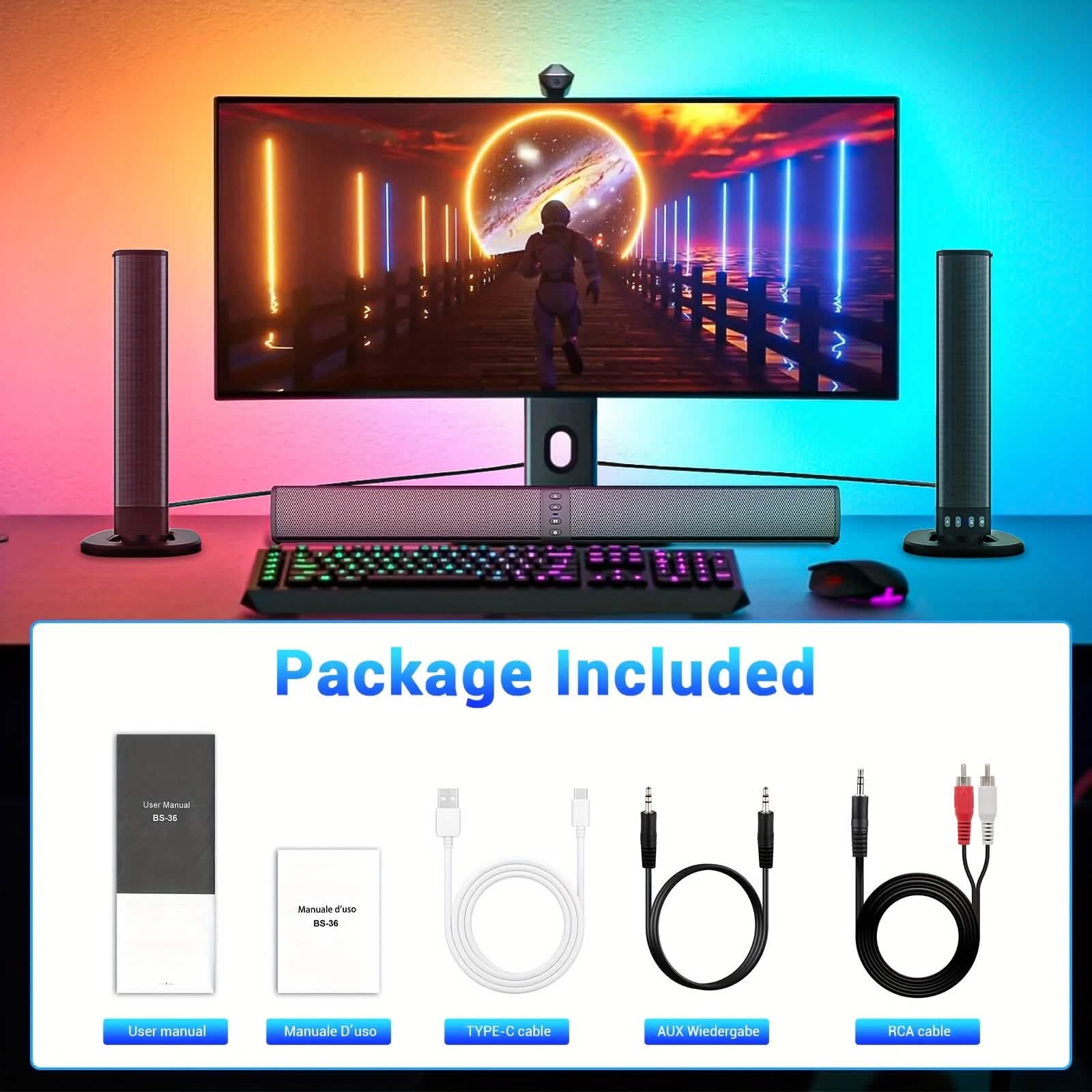 2-in-1 Wireless Soundbar for TV - Image 12